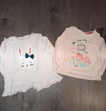 Lot tee-shirt manches longues 18 mois
