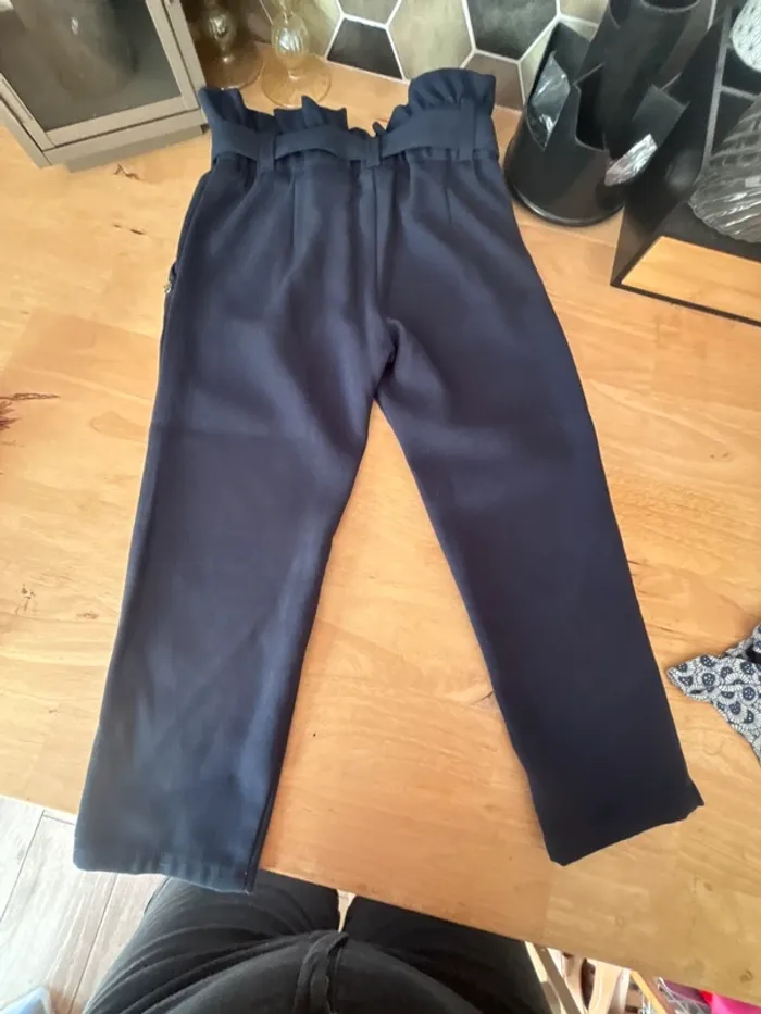 Sublime pantalon taille haute marine • Ikks • 4 ans - photo numéro 6