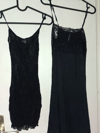 Nuisette, robe transparente noir 