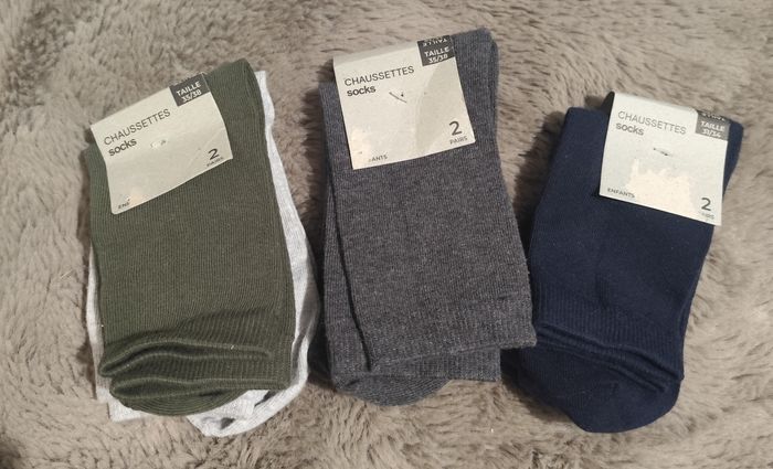 6 paires de chaussettes coton neuves 35-38