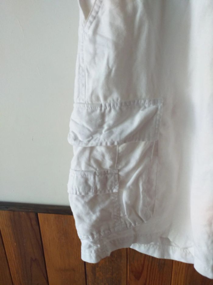 Short blanc avec poches latérales - photo numéro 3