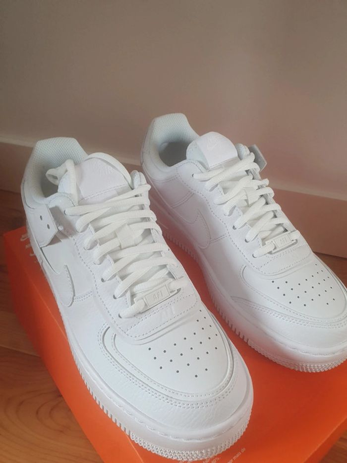 Nike Air Force 1 Shadow "full white"(40.5) - photo numéro 3