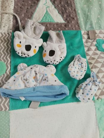 Bonnet chausson gant naissance