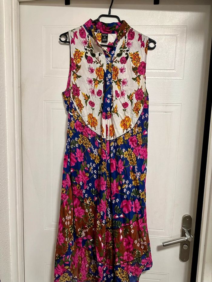 Robe longue fleurie multicolore - Taille unique - Neuve - photo numéro 2