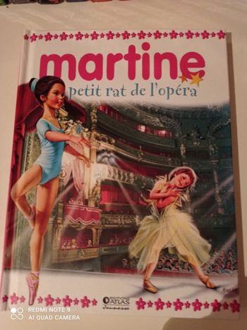 Livre roman Martine petit rat de l'opéra, Editions Atlas