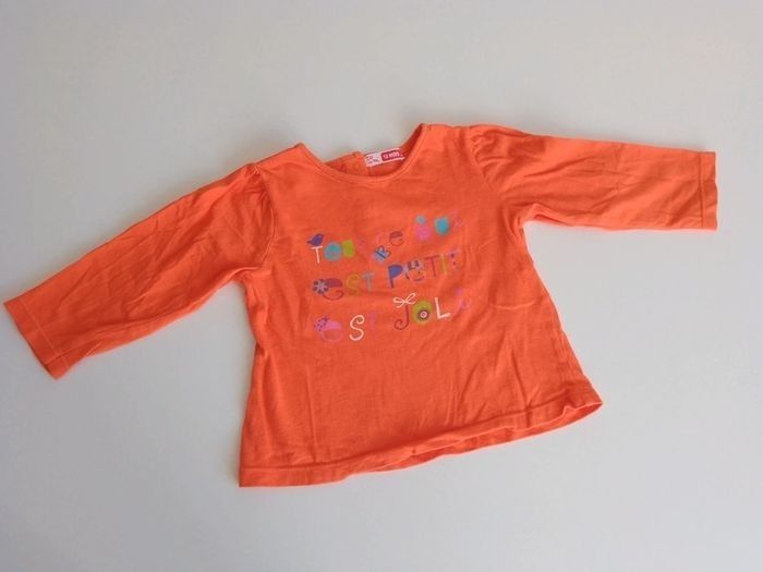 Tee-shirt fille 12 mois DPAM - photo numéro 3