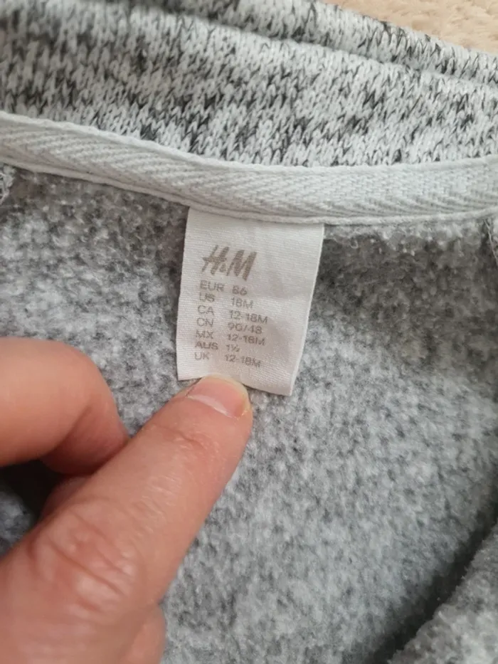 12/18 mois lot mi saison garçon jean cargo veste polaire tshirt - photo numéro 7