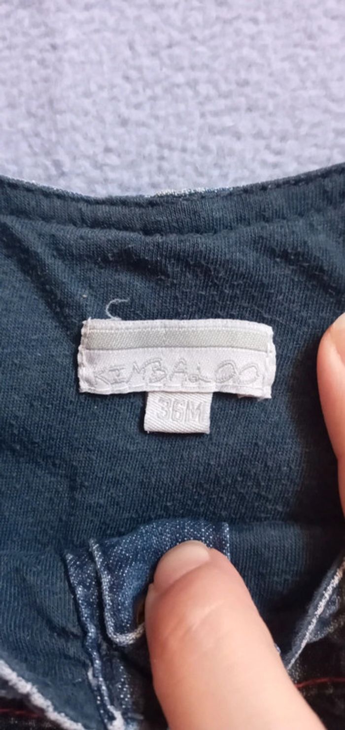Robe en jean Kimbaloo taille 36 mois - photo numéro 2