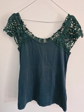 T-shirt effet  dentelle