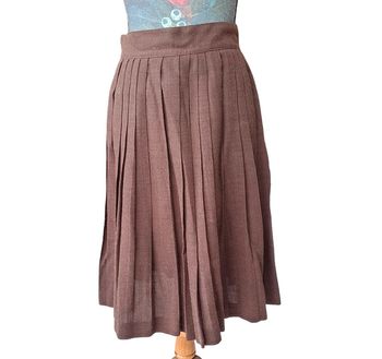 Jupe plissée marron S