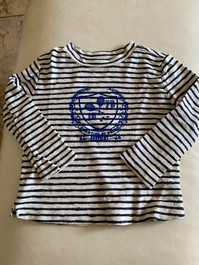 T-shirt Bonpoint marinière 4 ans