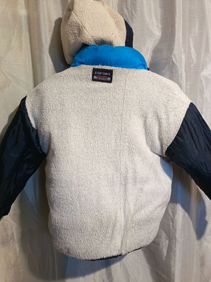 parka bleu marine fourré de Sport 5 ans réf 19 P - photo numéro 8