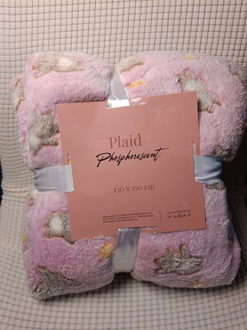 Plaid phosphorescent neuf avec étiquette