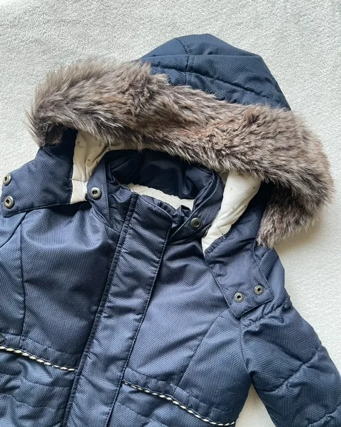 Manteau bleu marine à capuche 4 ans - Catimini - photo numéro 9