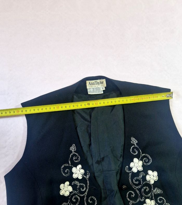 Boléro femme , vintage , Ann Taylor , vintage , fleur brodé, taille L - photo numéro 7