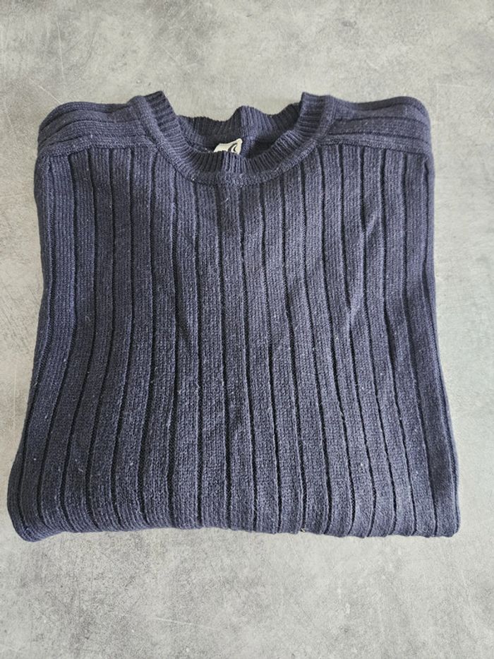 Pull décontracté en mailles à rayures homme - Taille L 46 / 48 - Bartteck - Marine
