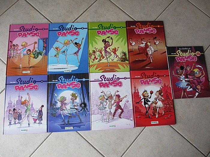 Lot de 9 BD Studio Danse – Tomes 1 à 8 + Les Ballets de Studio Danse en 3D