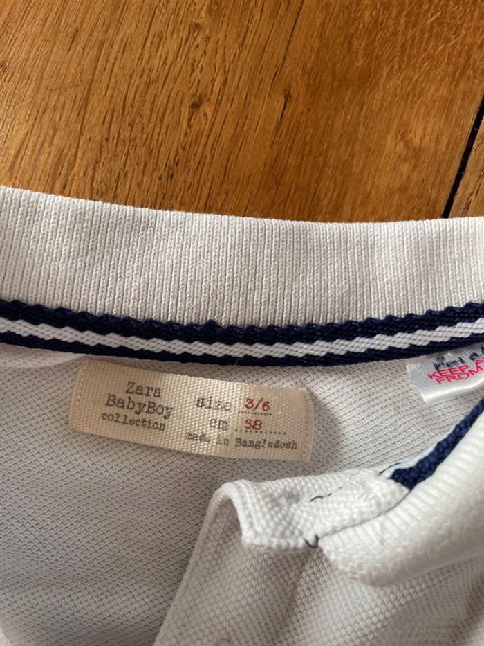 Polo manches courtes Zara 3-6 mois - photo numéro 3