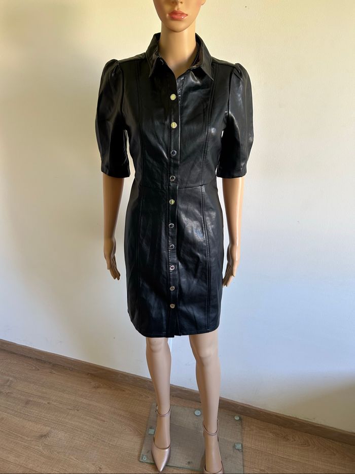 Robe noire neuve en simili cuir Morgan taille 36 - photo numéro 3