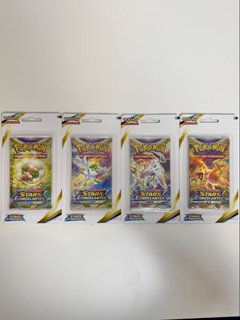 Artset de blister scellé stars étincelantes Pokémon 