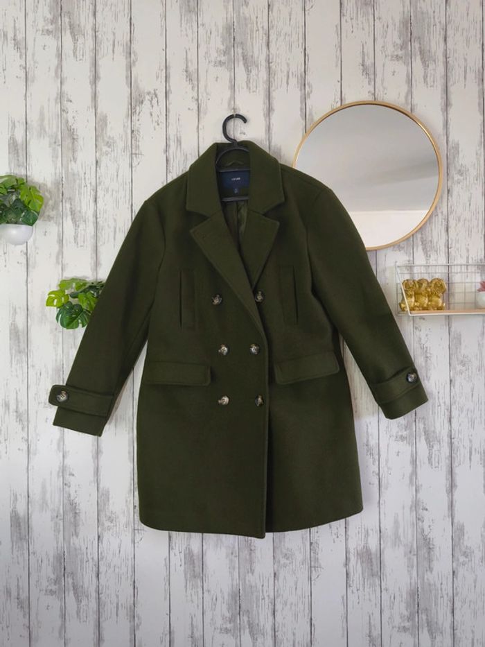 Manteau Vert olive Kiabi femme 40 - photo numéro 2