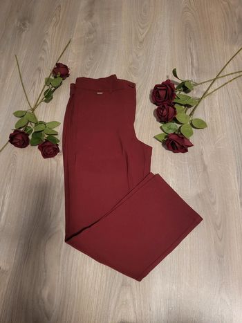 Magnifique pantalon bordeaux 40 damart