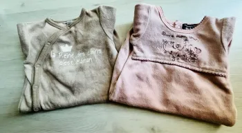 Grenouillère x2 Taille 1 mois
