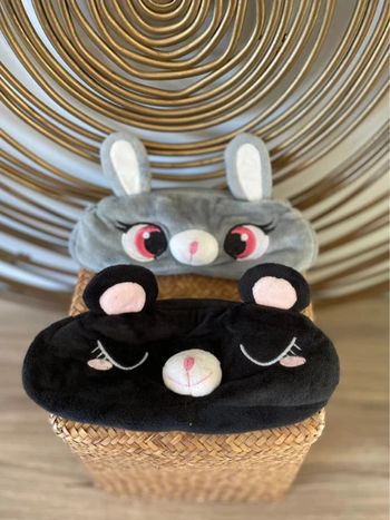 Lot de 2 trousses en fausse fourrure