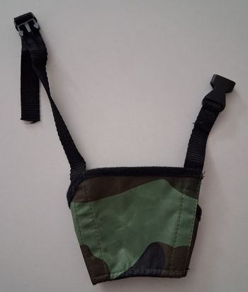 Muselière à sangles imprimé militaire