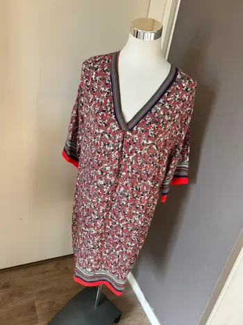 Ema blue’s robe été légère imprimée, florale taille 40