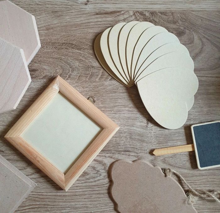 ⭐ Lot 21 accessoires en bois & carton ⭐ - photo numéro 3