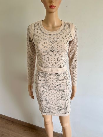 Ensemble beige à strass May taille S/M jamais porté 