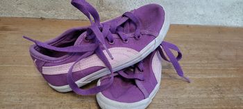 Baskets sneakers puma 28 fille mauves