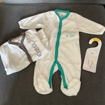 Lot de 2 pyjamas 3 mois