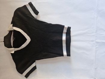 T-shirts manches courtes XS Jennyfer Noir avec détails blancs