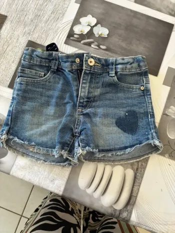 Short en jeans