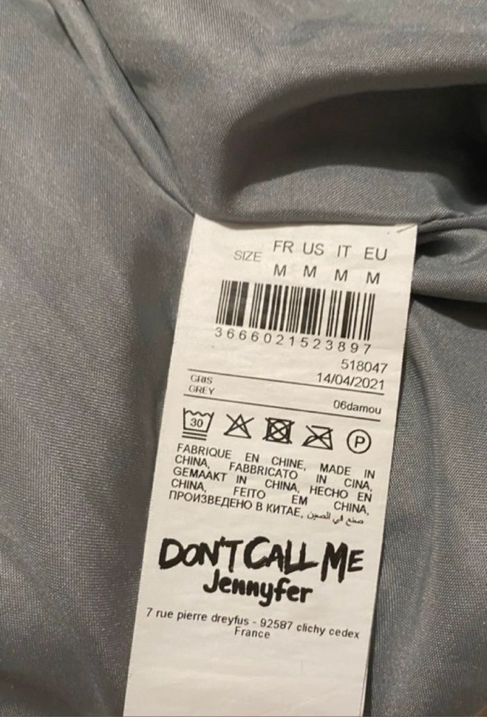 Doudoune grise avec poches - Don't Call Me Jennyfer - photo numéro 5