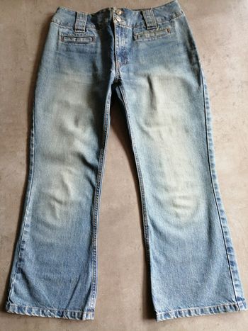 Pantacourt en jean bleu Taille 40 La Redoute