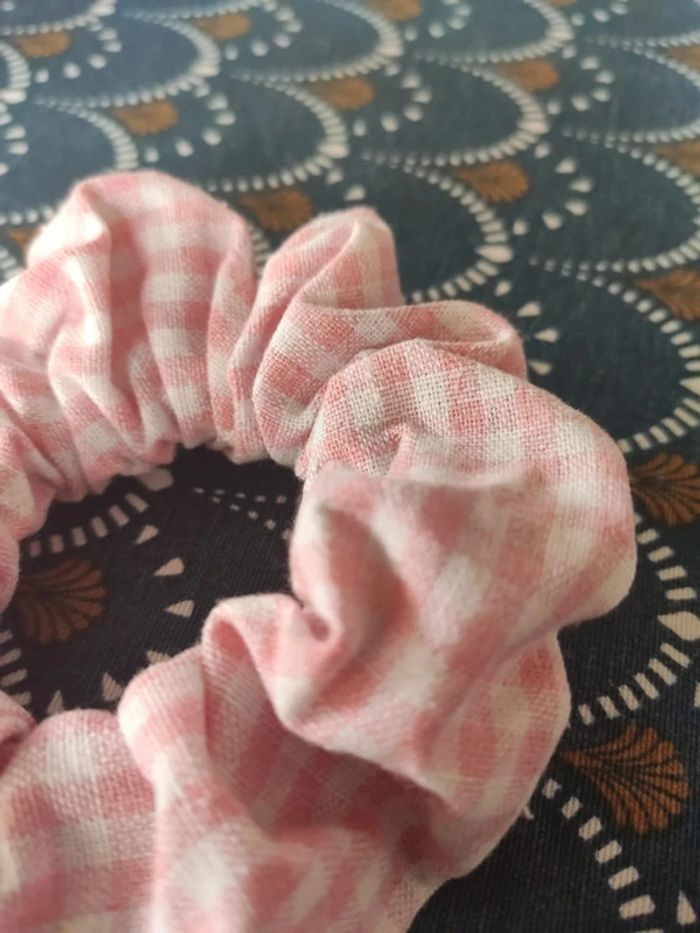 Chouchou rose Vichy - photo numéro 2