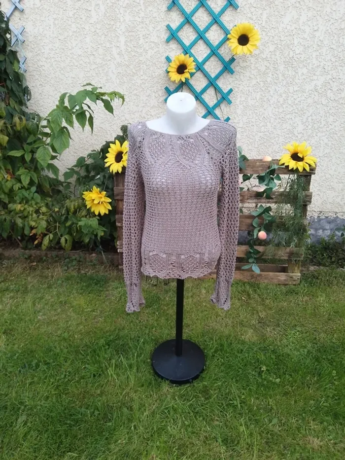 Pull grosses mailles taille unique ( mesures dans l'annonce)