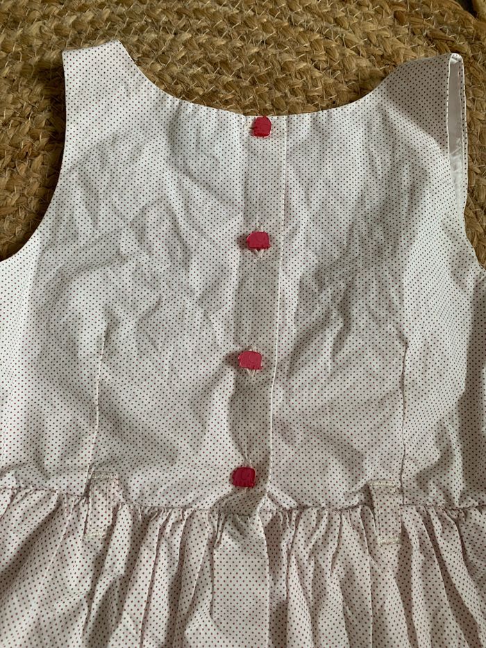 Jolie robe blanche à pois Sergent Major 5 ans - photo numéro 4