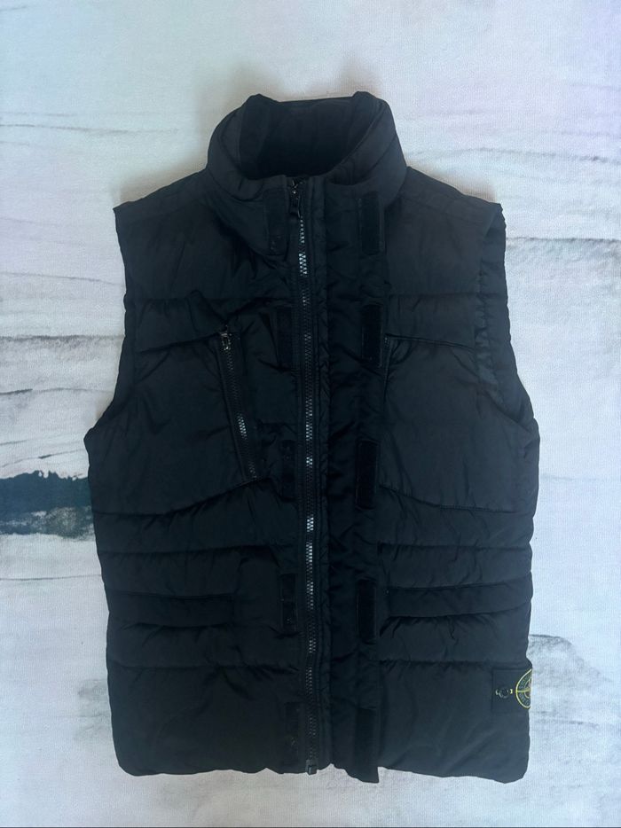 Veste sans manches Stone Island taille S noir anthracite - photo numéro 4