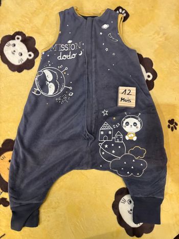 Gigoteuse turbulette 12/18 mois petit béguin fluorescente