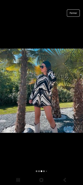 Ensemble top + short crochet taille unique