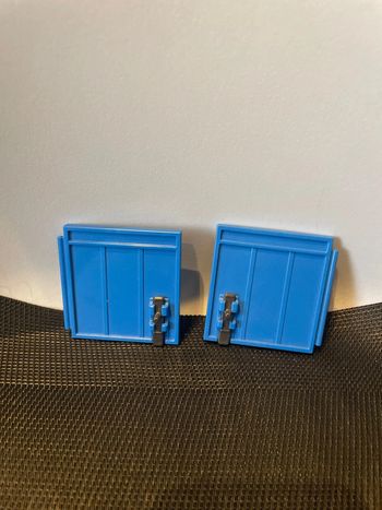 Playmobil lot portes box bleues avec loquets 4009 6425 centre soins animalier