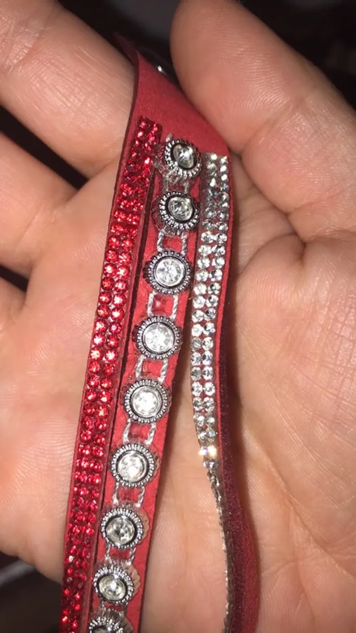 Bracelet double strass - photo numéro 5