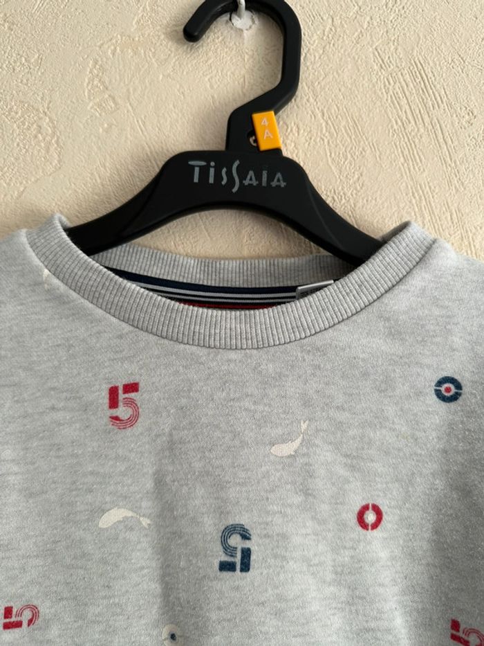 Pull grise en coton imprimée garçon 5 ans Okaïdi - photo numéro 3