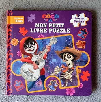 "Mon Petit Livre Puzzle Coco" - 5×9 pièces (Dès 3 ans) / Disney Pixar