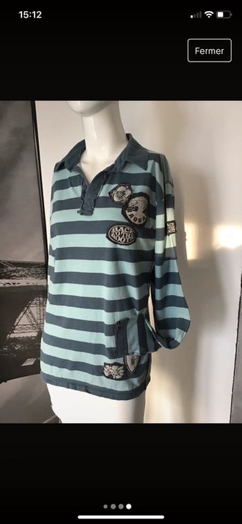 Polo teeshirt motifs cousus vintage