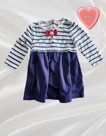 Robe manches longues mi-saison fille 18 mois